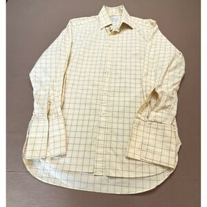 Charles Tyrwhitt Dress Shirt Plaid Checkered Long Sleeve Button‎ Up 15/33